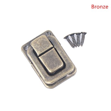 Litet vin Träkistfodral Case Toggle Latch Resväska Loc