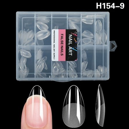 DIY-kynsienpidennyssetti: 216 kpl Kirkas himmeä vesipisara valekynsien pidennys