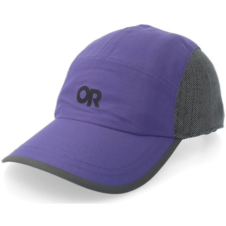 Outdoor Research - Violett unconstructed Cap - Swift Cap Galactic Reflect 5-Panel @ Hatstore