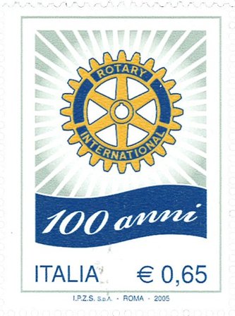 Italien - Rotary 100 år - Postfrisk frimærke
