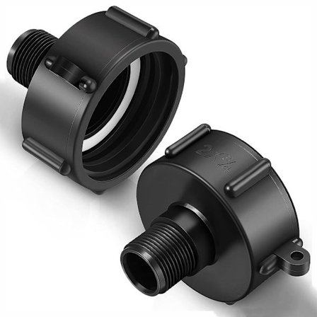 2 stk IBC Tote Fittings Beslagsadapter Støtteadapter