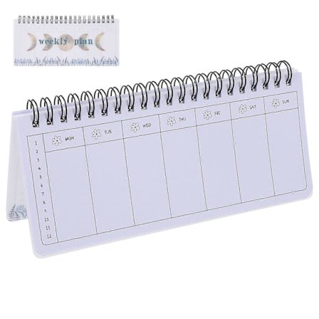 Multifunktionel notesbog, ringbind, planlægger, organizer, akademisk studieplanlægger, studietilbehør