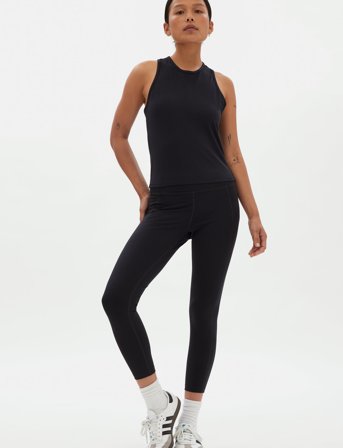 Girlfriend Collective Reset Train Relaxed Tank - Black - S