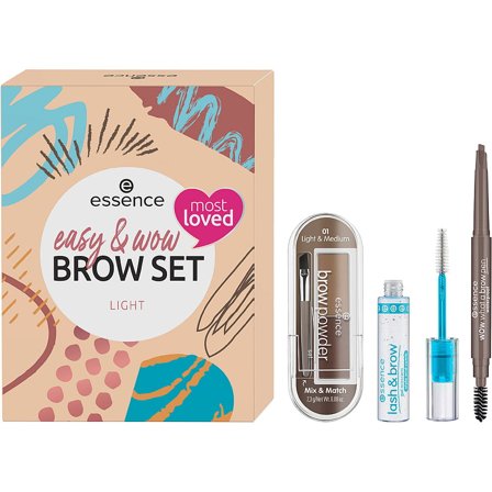 Essence Easy & Wow Brow Set Light, Makeup, Øjenbryn, Øjenbrynsblyanter