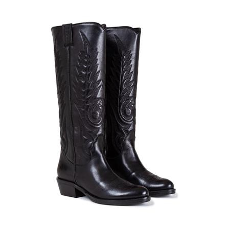 Ovyé, Heeled Boots Zwart, Dames, Maat:37 EU