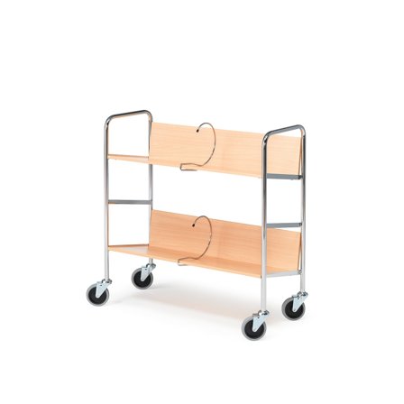 File trolley, 800x340x840 mm, beech
