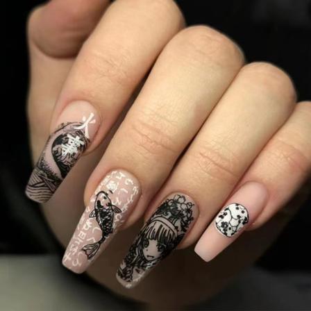 Manikyr Ocean Wave Doodle Nail Patch 24st