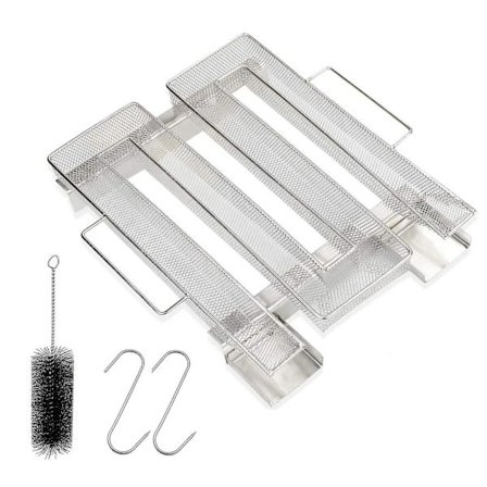 Kaldrøyksgenerator for profesjonell røyker, pelletsrøykerboks røyking av kjøtt fisk grill for røyker røyking av kjøtt fisk med børste rengjøring grill