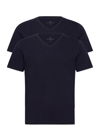 Double Pack T-shirts Short-sleeved Sininen Tom Tailor