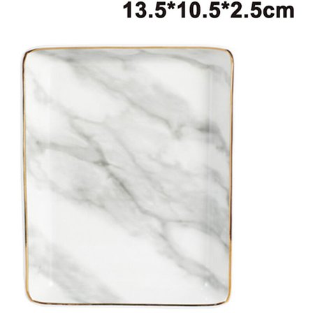 Smyckeskrin, Marmor Keramisk Sele, Keramisk Smyckesbricka, Smyckeskål, Makeupbricka Organizer, Förvaringsfack Organizer