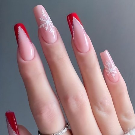 Christmas French Fake Nails False Nail 1 1