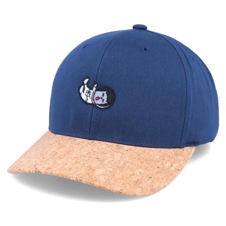 Iconic - Blau adjustable Cap - Cat Astronaut Navy/Cork Adjustable @ Hatstore