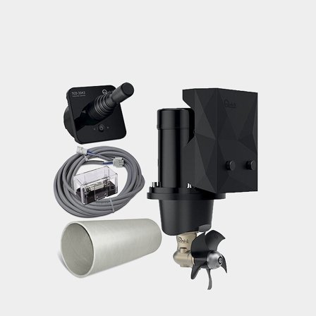 Keulapotkurisarja Quick BTQ 125-40, 12 V, 2.2 kW, 40 KgF, tunneliasennus, 1 potkuri, sisältää tunnelin + joystickin & kaapelin + sulakkeen & 