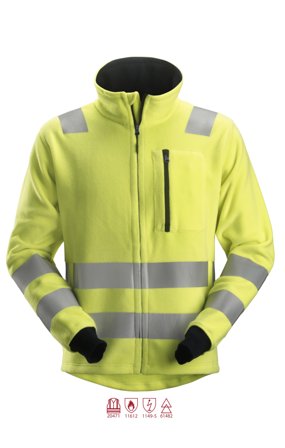 Snickers Workwear 2860 ProtecWork Fleecejacka varsel, gul XXL, Kläder