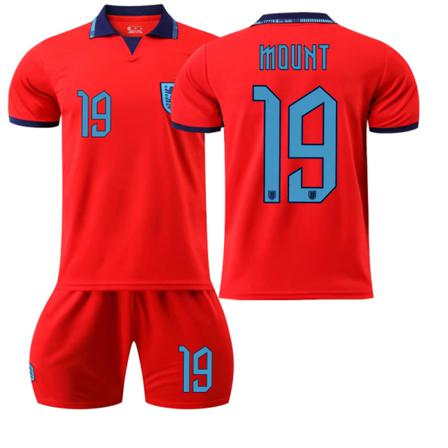 2022 Qatar World Cup England Borta Fotbollströja Set 28