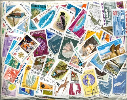 Rumænien - 1000 forskellige frimærker - Stemplet