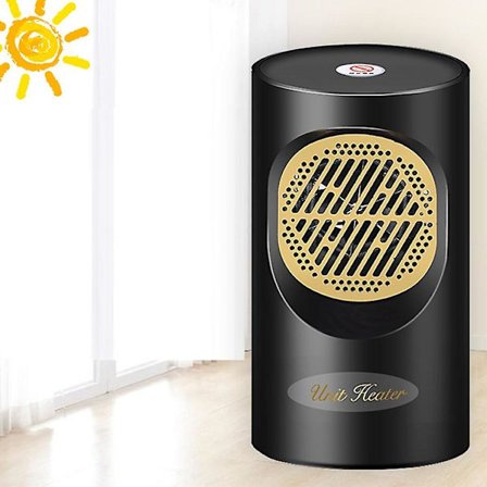 Mini Värmefläkt Bordsfläkt EU-kontakt