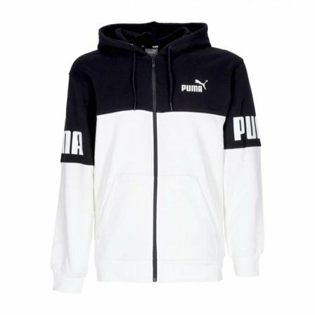 Puma power colorbloc full-zip hoodie Hvid, Herre