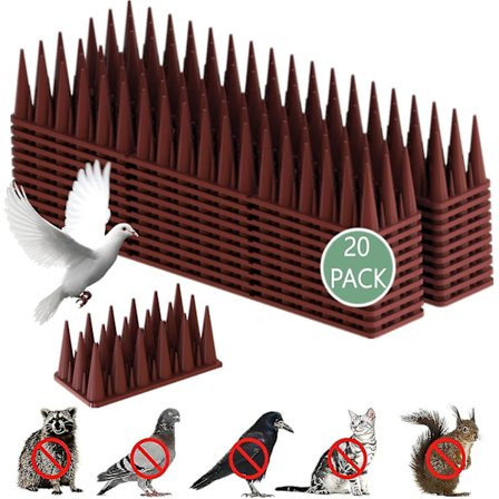 KIDENG 20 Pakke Fuglepigger, Fugleavskrekkende Pigger for Små Fugler Defender Pigger