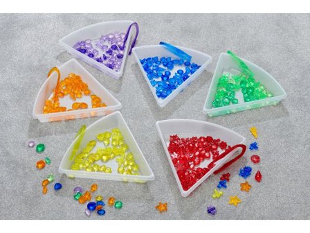 Sorteringsbrickor till ljusbord 6 delar - Lyreco - Skola och förskola - Klassrummet / Lära - Sensoriska produkter