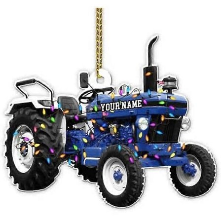 Sininen Joulu Traktori Koristeet Joulukuusen Ripustus Akryyli/Puu Joulukoriste