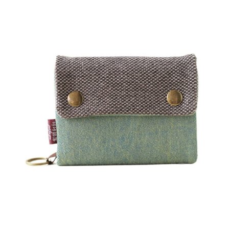 Lærred pung lynlås pung GRØN