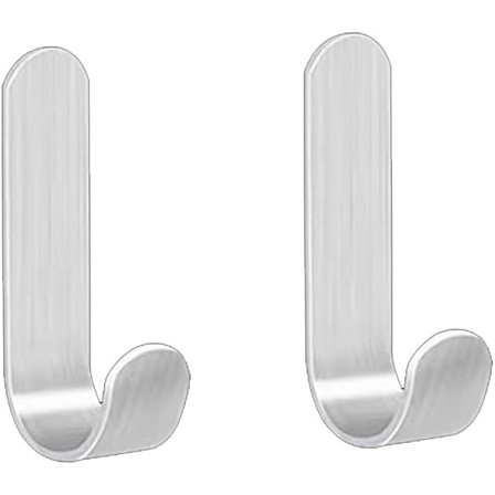 Itseliimautuva koukku, 2 kpl ruostumattomia itseliimautuvia koukkuja, itseliimautuvat koukut, pyyhekoukku ruostumattomasta teräksestä, keittiöön, 