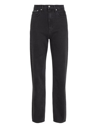 High Rise Straight Black Calvin Klein Jeans