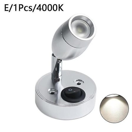 LED Spot Reading Light DC12V 6000K Warm White RV Bedside Boat Lamp Wall Camp Trailer Home Caravan Lighting Boat Interior