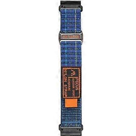 Kompatibel med Garmin Fenix 8 47mm / Fenix E 47mm Magic Tape Nylonrem Universal 22mm Klockarmband (Blå)