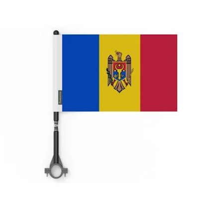 Flag - Moldova - 14 x 21 cm - 5 pieces - Polyester - Printed on both sides