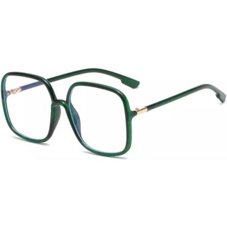 FASHION ACCESSORIES Blålysblokkerende briller for kvinner Anti-refleks UV-filter Datamaskin Spillbriller Retro firkantede briller Green