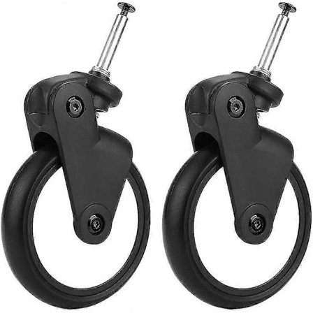 Udskiftning af gummihjul til babyklapvogne, for-/baghjul, Yoya Vovo vogn tilbehør (1 par forhjul)