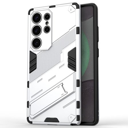 Samsung Galaxy S25 Ultra Phone Case with Stand - White