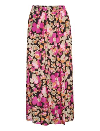Kapollie Skirt Lång Kjol Multi/patterned Kaffe