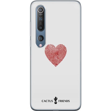 Kompatibelt Mobildeksel til Xiaomi Xiaomi Mi 10 5G Cactus and Friends - Fingerprint Love