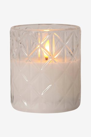 Star Trading - LED Kubbelys Flamme Romb - Transparent - Dekorbelysning - Fra Homeroom