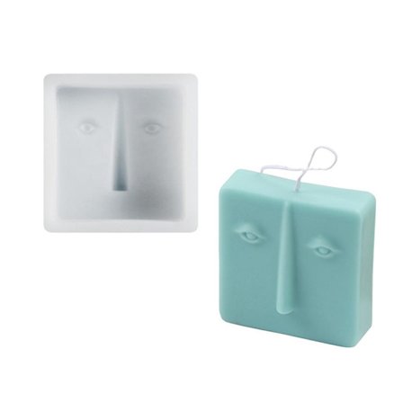 Abstrakt konst människans ansikte ljusform, ljusformar för ljus