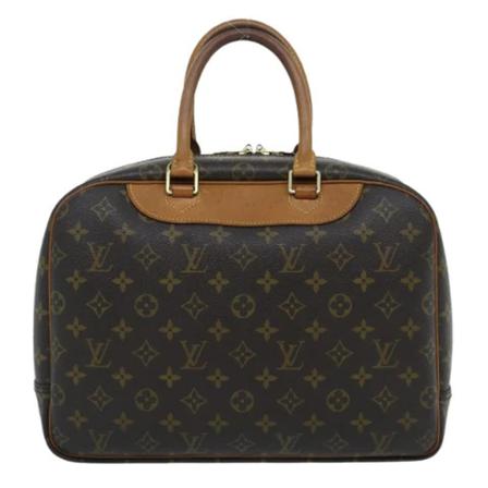 Louis Vuitton Vintage Pre-owned Canvas Deauville Brun, Dame Vintage Tasker, Størrelse: ONE Size