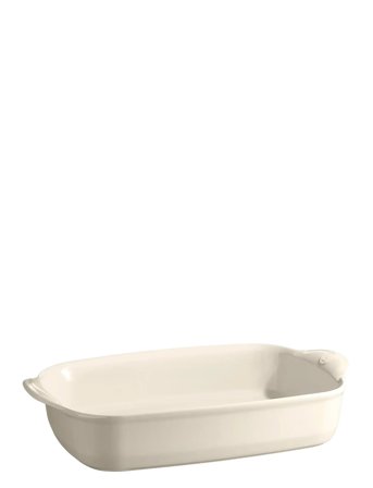 Emile Henry Large Rectangular Oven Dish - Cream - 4 L