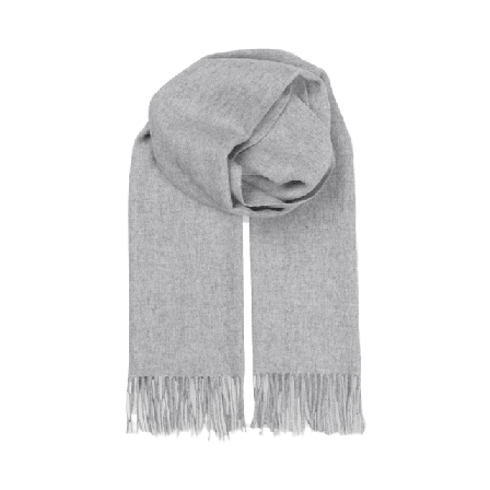 Becksöndergaard Ullscarf med fransar Accessoarer Dam Grå 50 x 220 cm