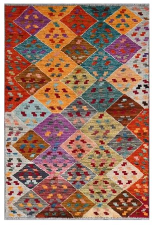 Moroccan Berber - Afghanistan Moderne Mørkerød/Brun (Uld, Afghanistan)