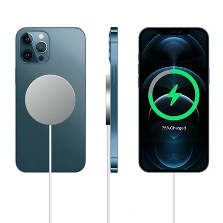 RYI-iPhone Magnetisk MagSafe Laddare (Trådlös) Vit Vit