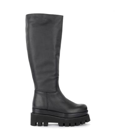 Paloma Barceló Alessia Boot in leather , Zwart , Dames , Maat: 38 EU High heels