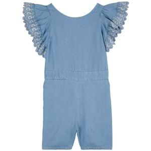 Kids - Chloé Denim blue Logo Detail Romper 5 years - All in ones - 5 years - Blue