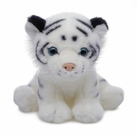 20 cm Vit tiger plysch gosedjur