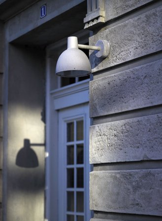 Toldbod 155 utelampe vegg - aluminium