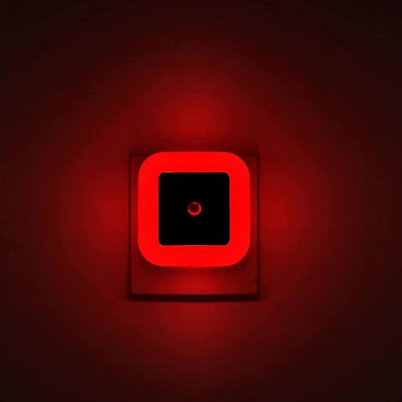 [ Pakke med 4 ] Rød Natlampe, Stikkontakt LED Vægslampe med Skumring til Daggry Sensor, Automatisk Til/Fra - Perfekt til Soveværelse, Børn og 