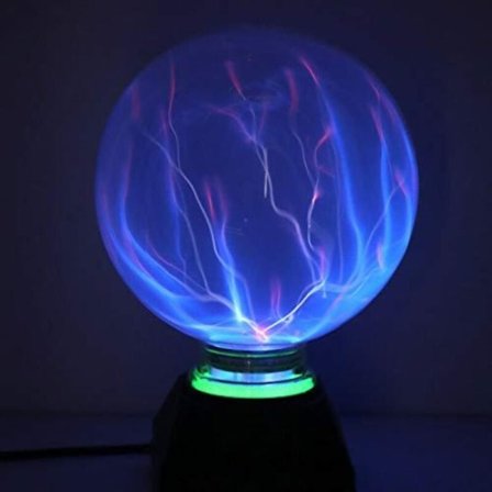 Plasma Ball Lampa Magisk Plasma Lampa 5 Tum Statisk Glob Lampa Blått Ljus Elektrostatisk Touch