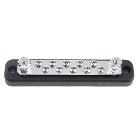 Kobberbuss-terminal i rustfritt stål, 10p, for båt, marine, bobil